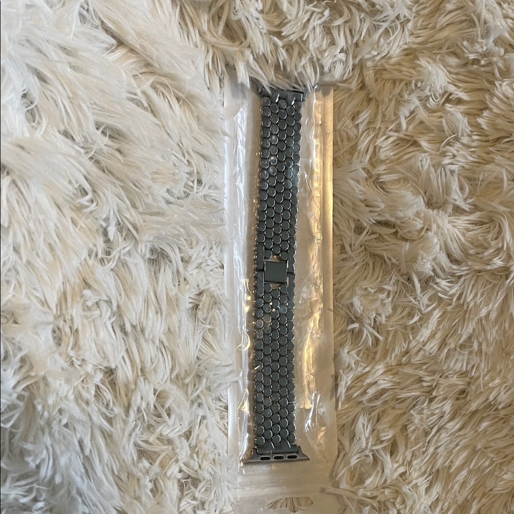 APPLE WATCH- Silver Metal Watch Band